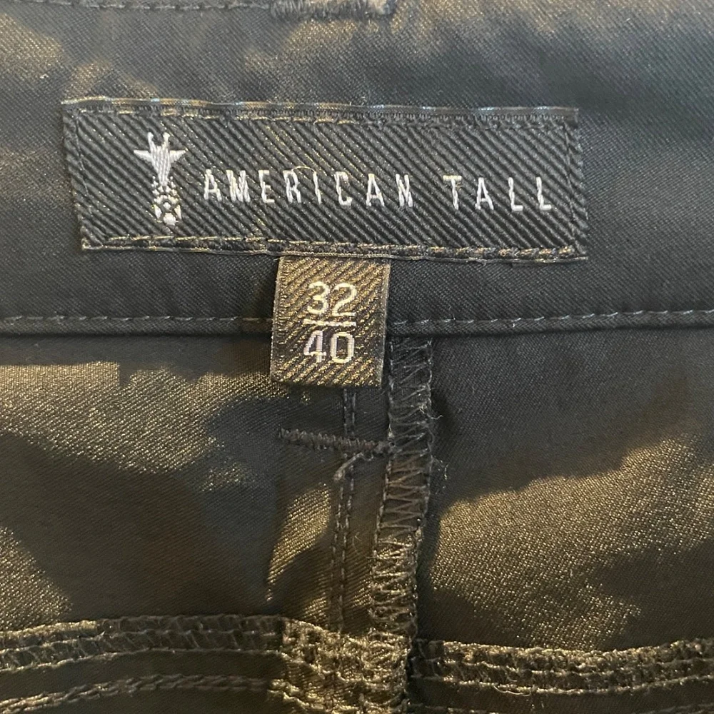 American Tall Tapered Fit Traveler Pants Size 32 x 40 Black - Picture 3 of 5